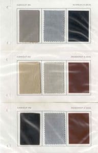 Porsche 356 1950-1953 Colour charts equipment samples-5