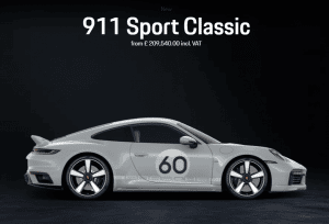 Porsche 911 Sport Classic New Cost